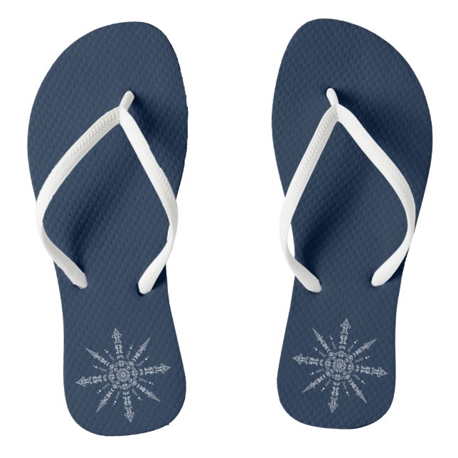 Don’t think it. Do it. Hidden Word flip flops  (Footbed)