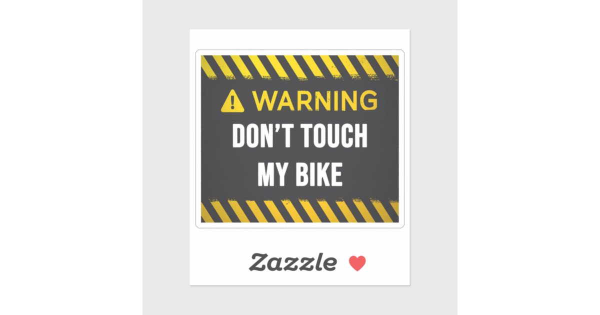 Adesivi Per Telaio Bici "Don't Touch My Bike" - 2 Pezzi In Vinile, Personalizzabili - Foto 3