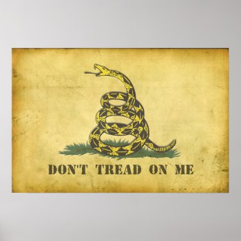 Don’t Tread On Me 24”x20” Poster by s_and_c at Zazzle