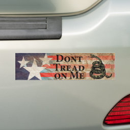 Don’t Tread on Me Bumper Sticker | Zazzle