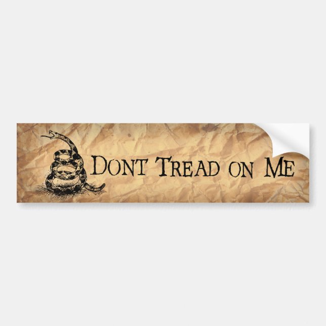Don’t Tread on Me Bumper Sticker (Front)