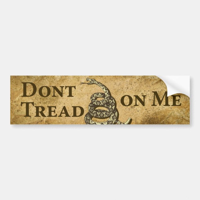 Don’t Tread on Me Bumper Sticker (Front)