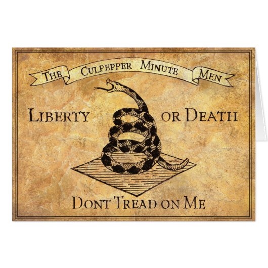 Don’t Tread on Me Cards (Front Horizontal)