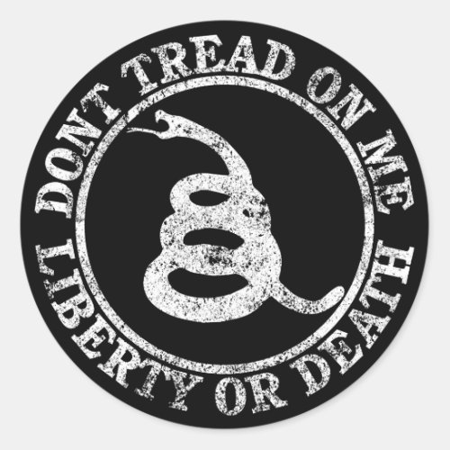 Dont Tread on Me Classic Round Sticker