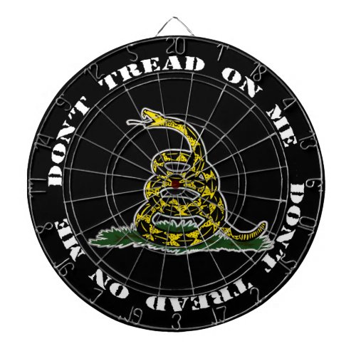 Dont Tread On Me Dart Board Black