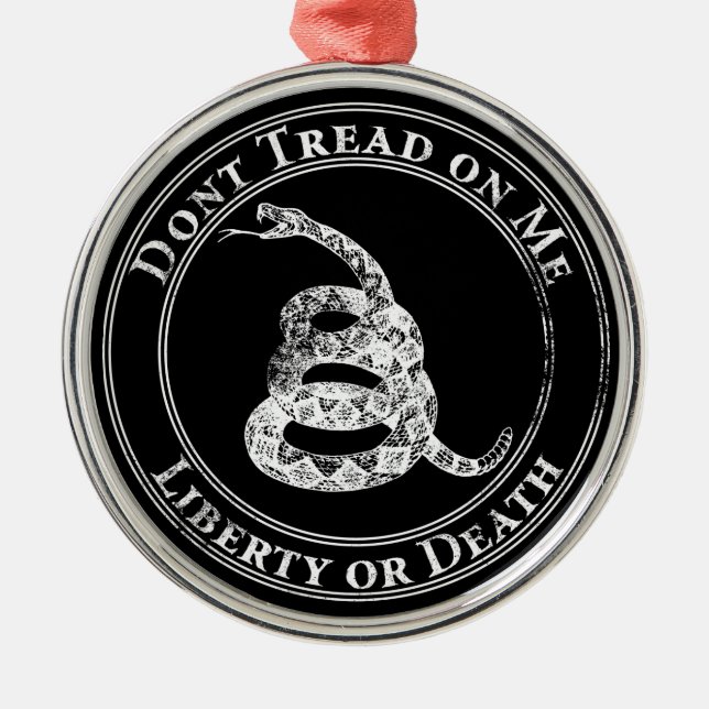 Don’t Tread on Me Metal Ornament (Front)