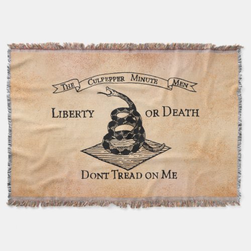 Dont tread on Me Throw Blanket