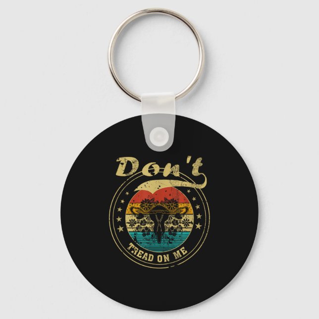 Don’t Tread On Me Uterus  Keychain (Front)