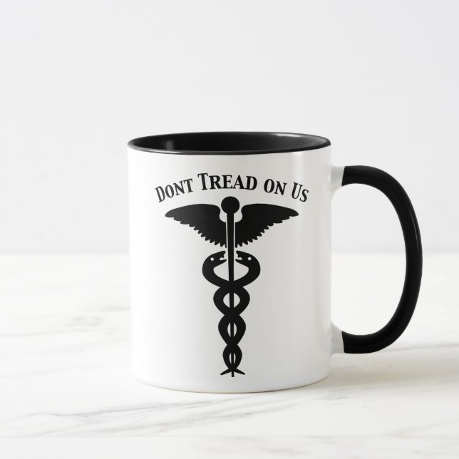 Don’t Tread on Us Caduceus Mug (Right)