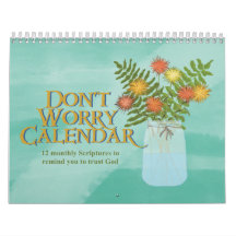 Don’t Worry monthly Calendar
