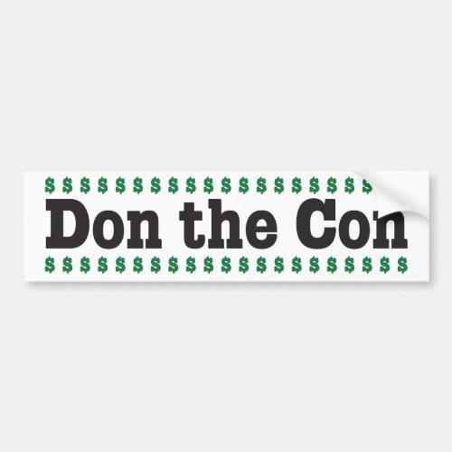 Don the Con Bumper Sticker
