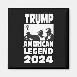 Don Trump 2024 Bulletproof Never Surrender Legend Magnet