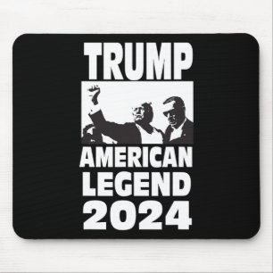 Don Trump 2024 Bulletproof Never Surrender Legend  Mouse Pad