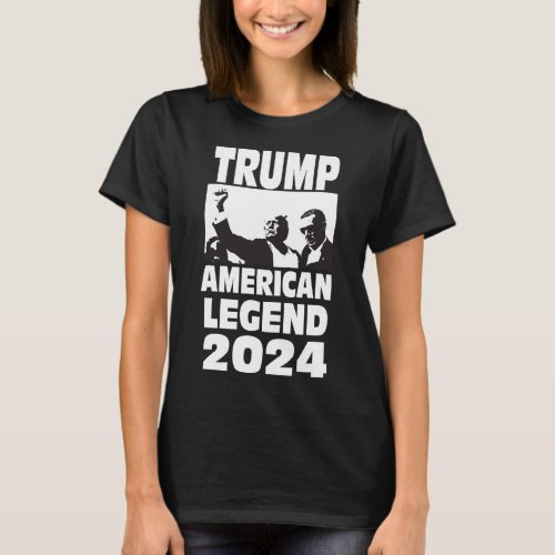 Don Trump 2024 Bulletproof Never Surrender Legend  T_Shirt