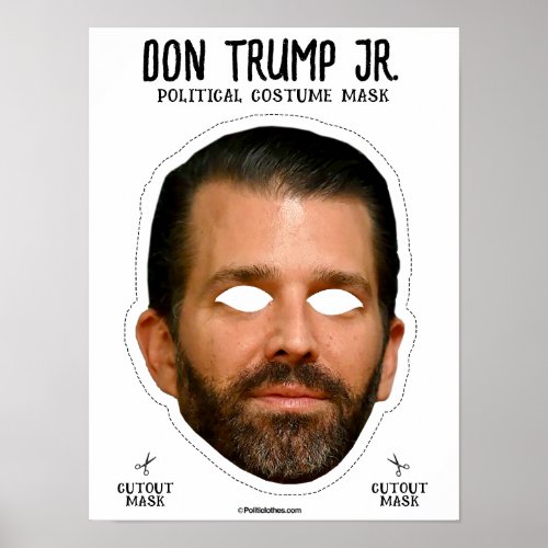 Don Trump Jr Costume Mask Poster