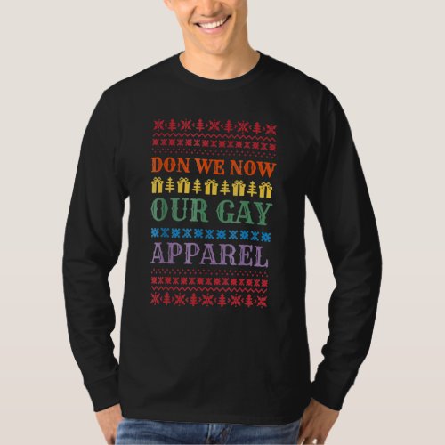 Don We Now Our Gay Apparel Gay Christmas Funny Lgb T_Shirt