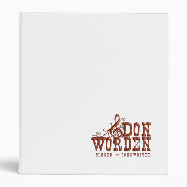 Don Worden Singer~Songwriter Binder (Front)
