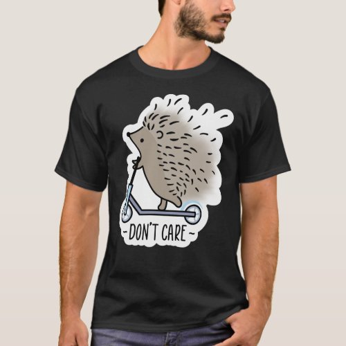 Donx27t care scooter porcupine Sticker T_Shirt