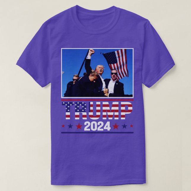 Donald 2024 Survived Shot At Election Rally 2 T-Shirt (Design Front)