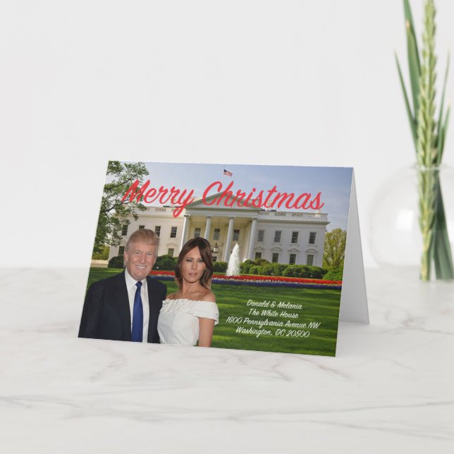 Donald and Melania Christmas Card (Front)