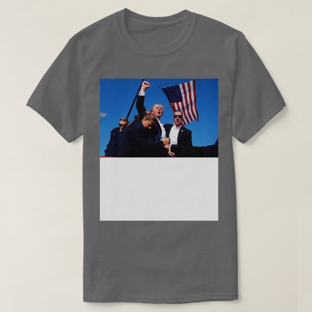 Donald Assassination American Flag T-Shirt (Design Front)