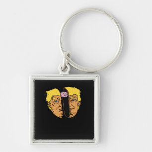 Donald Brain Trumpkin Artwork Keychain