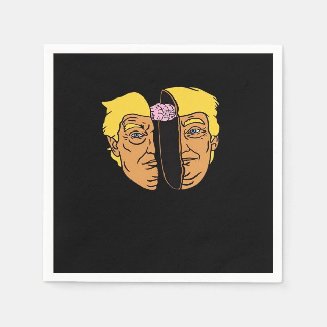 Donald Brain Trumpkin  Artwork  Napkins (Front)