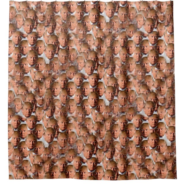 donald drumpf bathroom shower curtain (Front)