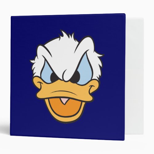 Donald Duck  Angry Face Closeup Binder