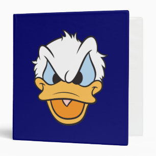 Donald Duck Angry Face Closeup Binder