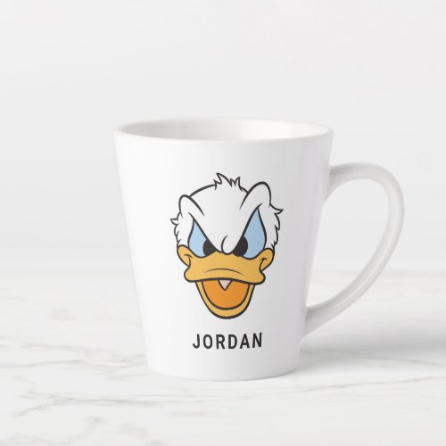 Donald Duck  Angry Face Closeup Latte Mug