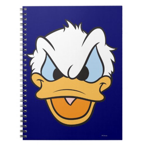 Donald Duck  Angry Face Closeup Notebook