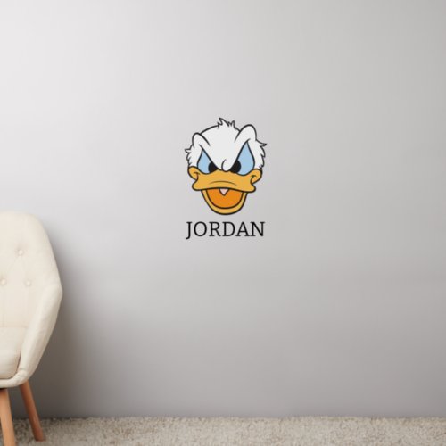 Donald Duck  Angry Face Closeup  Personalize Wall Decal