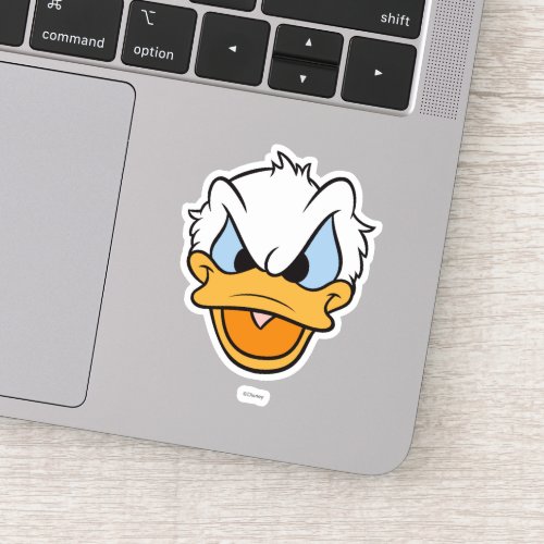 Donald Duck  Angry Face Closeup Sticker