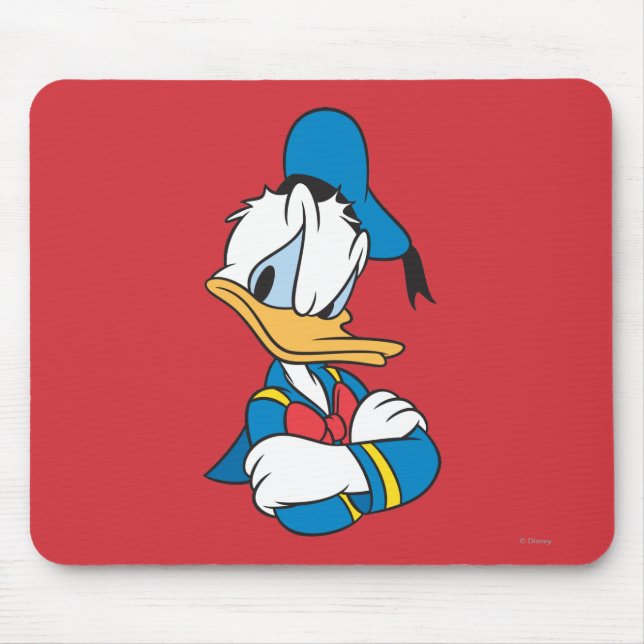Donald Duck | Arms Crossed Mouse Pad (Front)