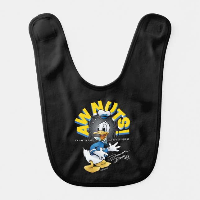 Donald Duck Awnuts! Baby Bib (Front)