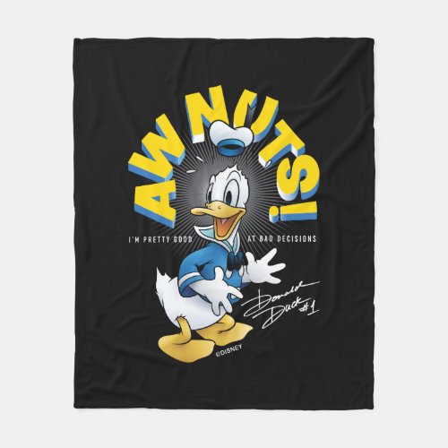 Donald Duck Awnuts Fleece Blanket