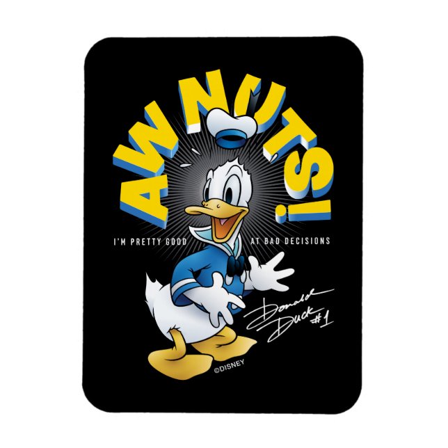 Donald Duck Awnuts! Magnet (Vertical)