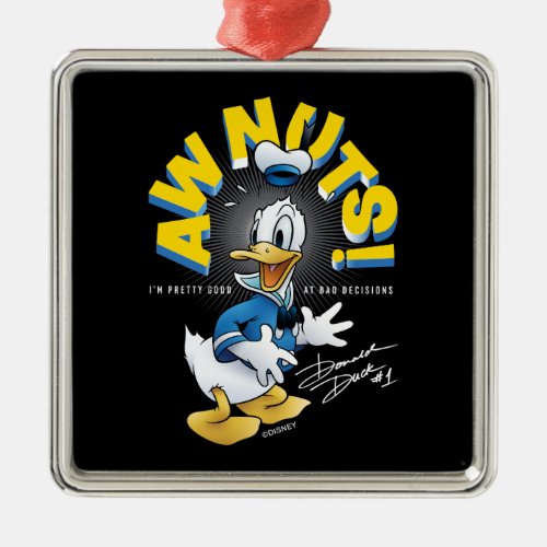 Donald Duck Awnuts Metal Ornament