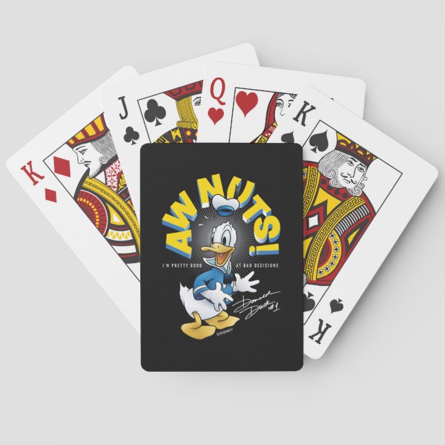 Donald Duck Awnuts! Playing Cards (Back)