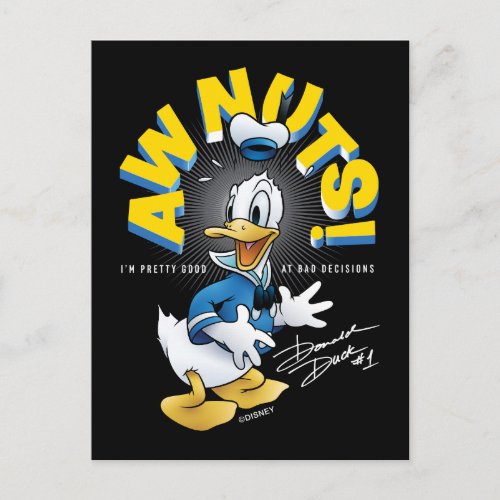 Donald Duck Awnuts Postcard