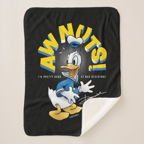 Donald Duck Awnuts Sherpa Blanket
