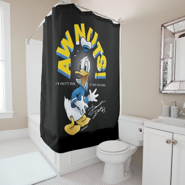 Donald Duck Awnuts! Shower Curtain (In Situ)