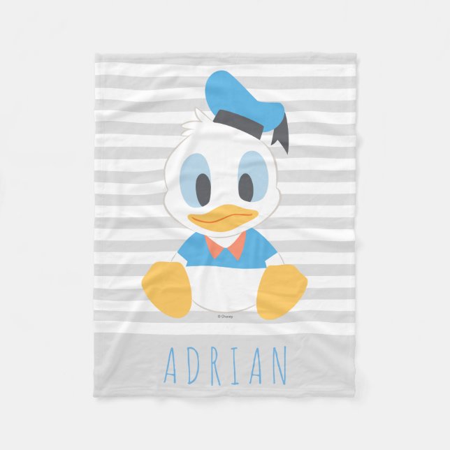 Donald Duck | Baby Donald - Add Your Name Fleece Blanket (Front)