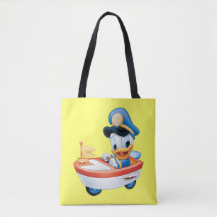 Donald Duck Boat Baby Tote Bag