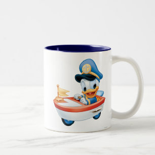 Donald Duck Boat Baby Two-Tone Coffee Mug