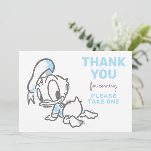 Donald Duck Boy Baby Shower Take A Treat Invitation