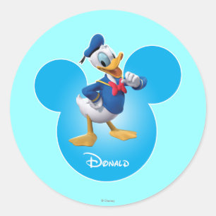 Donald Duck Classic Round Sticker