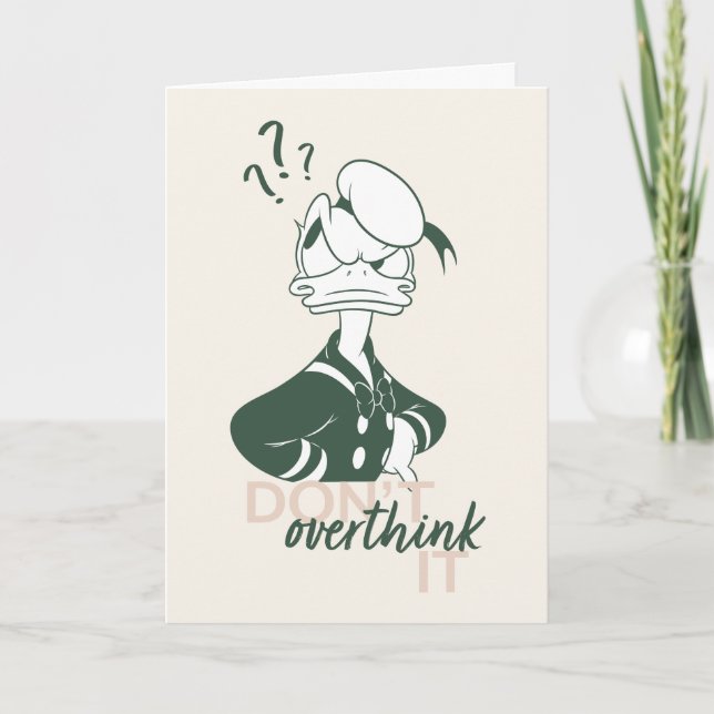 Donald Duck "Don't Overthink It" Card (Front)