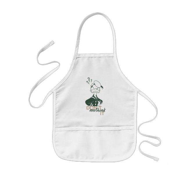 Donald Duck "Don't Overthink It" Kids' Apron (Front)